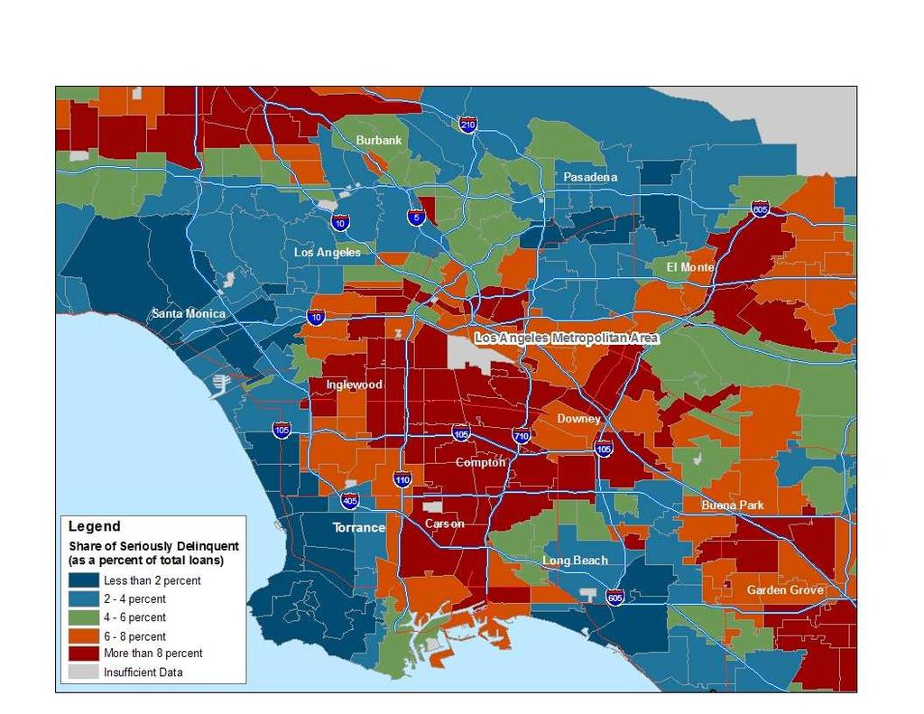 Los Angeles Metro Regional Data Maps Neighborhoods at Risk of Additional Foreclosures