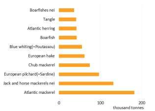 followed by Norway lobster ( 169 million) and European hake ( 161 million).