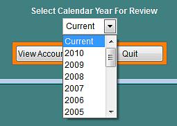 2. Click the drop-down arrow and select the desired year. 3. Click View Accounting. 4.