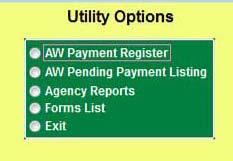 Chapter 9 Utilities T he Utilities feature of Choice Connect allows agents to access account withdrawal information, agency