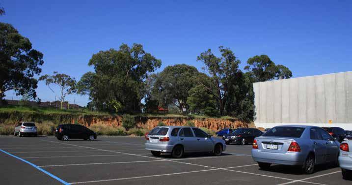 Extensive at grade car parking can be found along North and South Drives, with landscaped car parks along North Drive and larger, open car parks along South Drive.