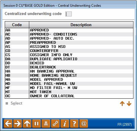 Underwriting Code Configuration (Tool #880) The first two options relate to settings in Employee Special Security (see Page 31).