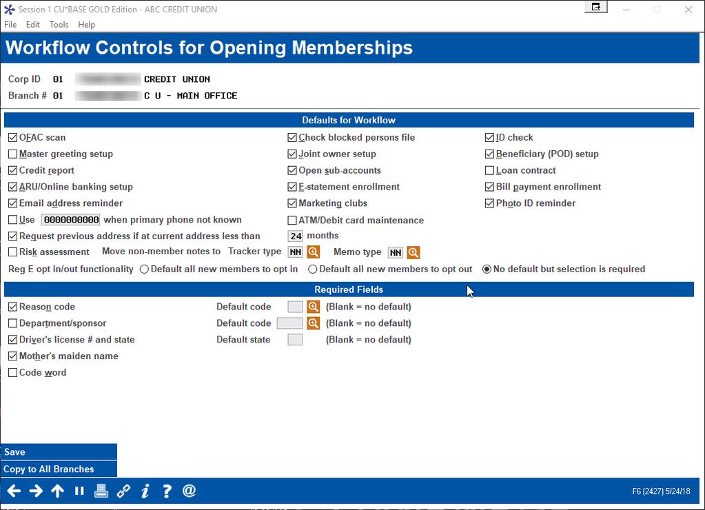 To make these notes part of the permanent record once the non-member is converted to a member, configure a Tracker and Memo Type in Tool #1004 Workflow Controls: Open Mbrships/Accts.