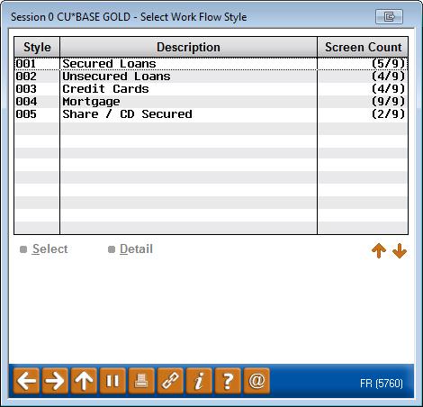 CONFIGURATION AT THE LOAN PRODUCT LEVEL Loan Product Configuration (Tool #470) This field is used to attach a loan application workflow style to the loan product.