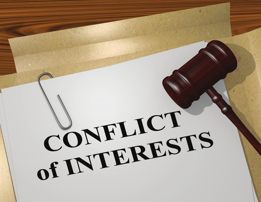 Managing conflicts of interest A key test to identify if a conflict of interest exists is to ask the question: Would a reasonable person, who was aware of the charity trustee s personal interest,