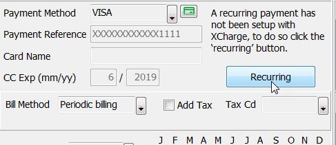 4. You will need to enter a date in the BILLING START DATE field. This will be the date recurring billings will begin.