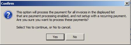 Manually Processing Periodic Billing Payments When you are taken to the Period Invoices view you will be able to process payments and post your invoices.
