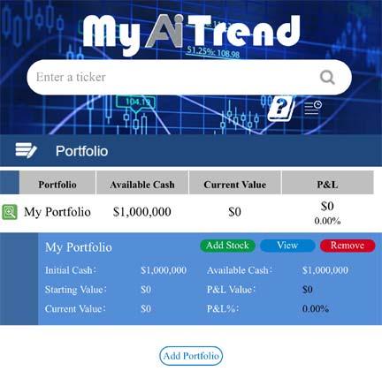 How to Add Stocks and/or your Personal Holdings from your Brokerage Account to MyAiTrend MyAiTrend allows you to manually add your stock and/or holdings from your personal brokerage accounts so that