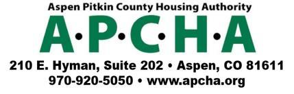 p LONG-TERM RENTAL APPLICATION For approval on APCHA-managed units, W2 s, 1099 s and/or Employment History Report from the Social Security Office may be required.