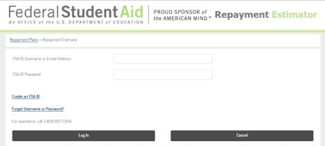 Compare Repayment Plans Use the Repayment Estimator at studentloans.