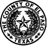 EL PASO COUNTY PURCHASING DEPARTMENT 800 E. OVERLAND AVE.