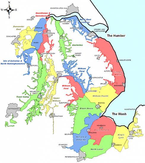 Internal Drainage Boards (IDBs) Drain low-lying areas (40% of Lincolnshire) Land