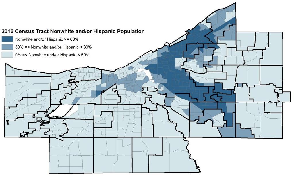 Concentration by Census Tract in Cuyahoga