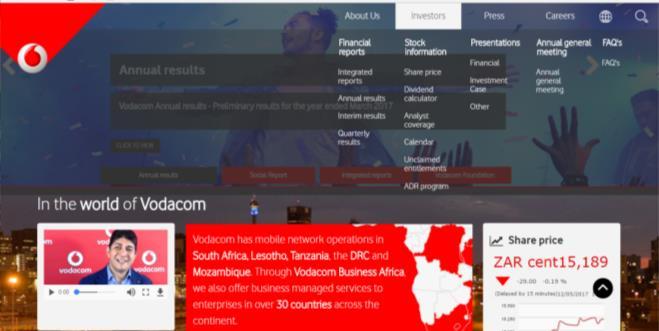 Forward-looking statements This presentation which sets out the annual results for Vodacom Group Limited for the year ended 31 March 2017 contains 'forward-looking statements, which have not been