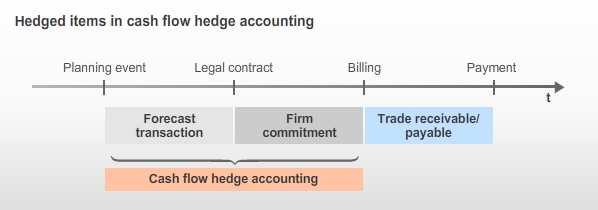 Detail: Hedged Items in Hedge Accounting Explanation Economic transactions that cause currency risk are often hedged. These transactions are then called hedged items.