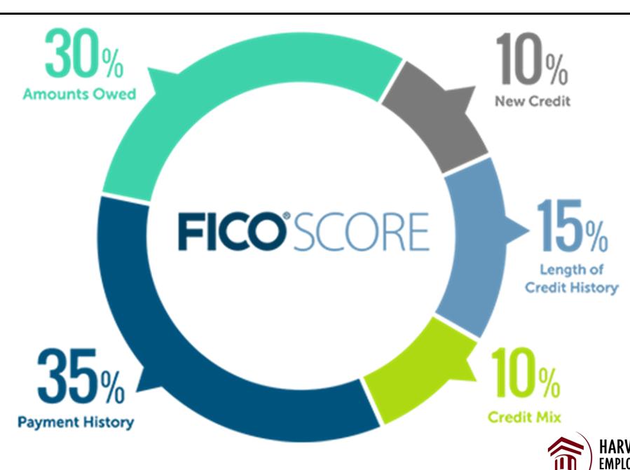 Credit Score is determined by: Credit Mix: 1. What types of credit accounts you have 2.