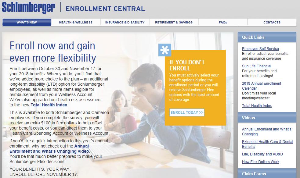 HOW TO ENROLL Go to Enrollment Central http://slb-benefits.