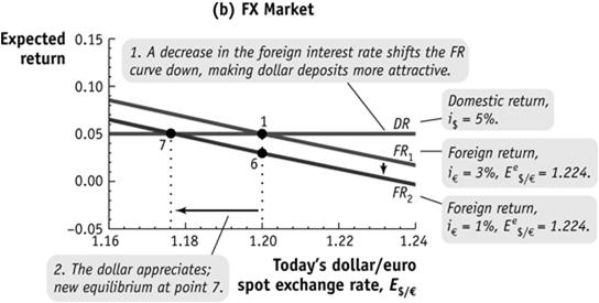 Changes in Domestic and Foreign Returns and FX Market Equilibrium