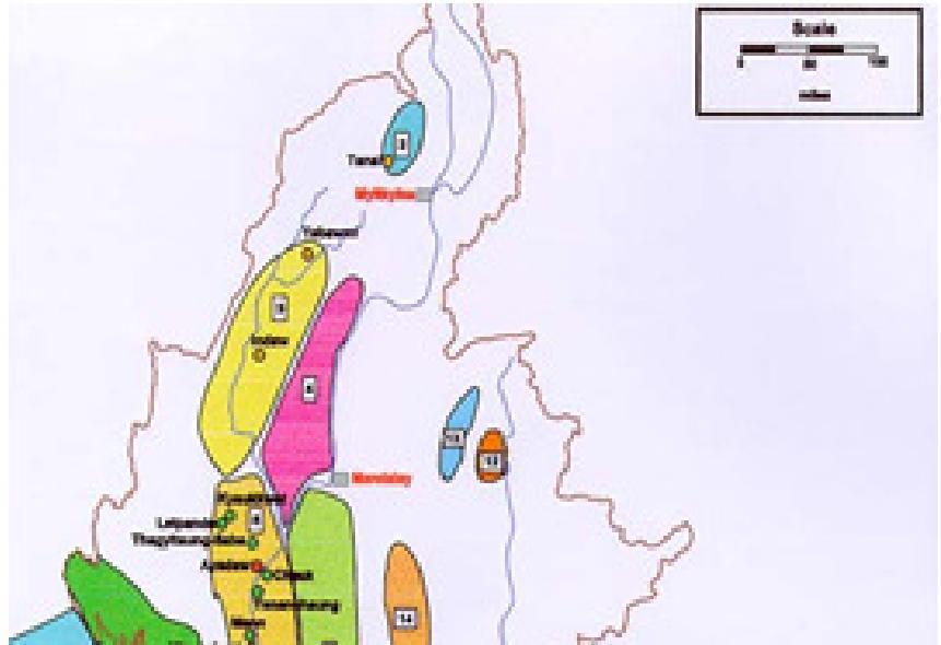 Petroliferous Basin of Myanmar SEDIMENTARY BASINS 1.Rakhine Coastal 2.Hukaung 3.Chindwin 4.Shwebo-Monywa 5.Central Myanmar 6.Pyay Embayment 7.Ayeyarwady Delta 8.Bago Yoma Basin 9.Sittaung Valley 10.