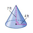 Unit 10: Geometry Find the Surface Area: to the nearest tenth 20) 21) ft. 2 ft. 8 ft.