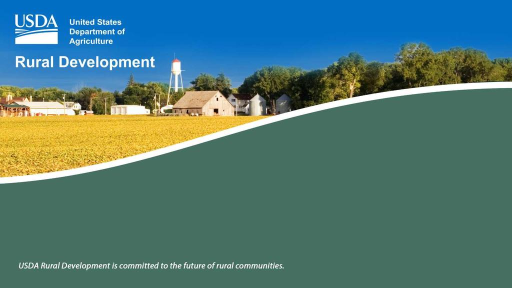 Contact Information : Bob Coates Rural Development Rural Utilities Service,