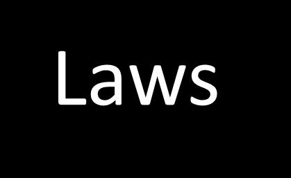 Laws The following slides provide very high level information about specific laws.