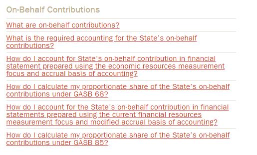 CalSTRS On-Behalf Contributions Mock Calculation Based on GASB 85 Methodology http://www.