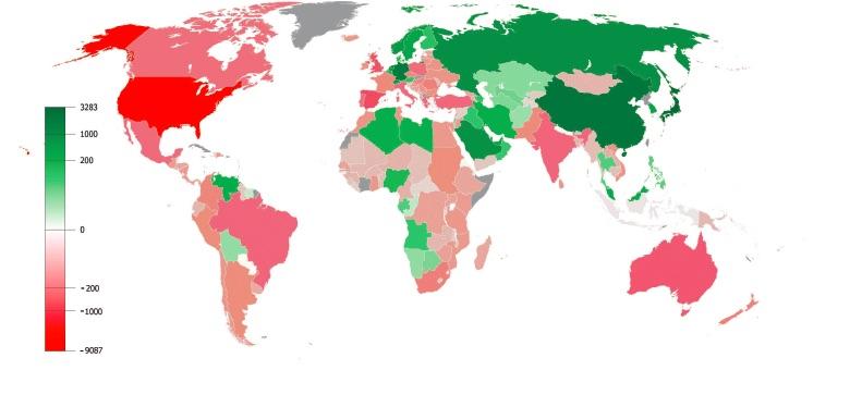 The World Map of Current Account Balances