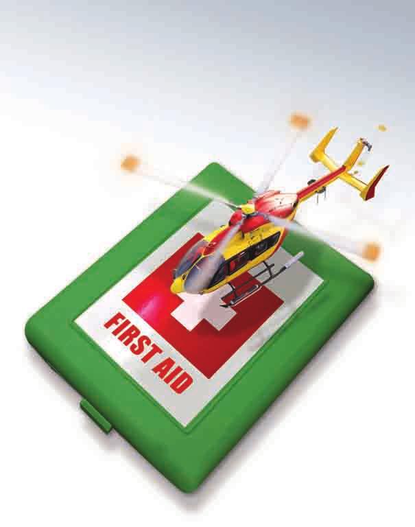 ( THINK MEDICAL ASSISTANCE ) A Eurocopter helicopter is a flying life support system for paramedics and rescue services.