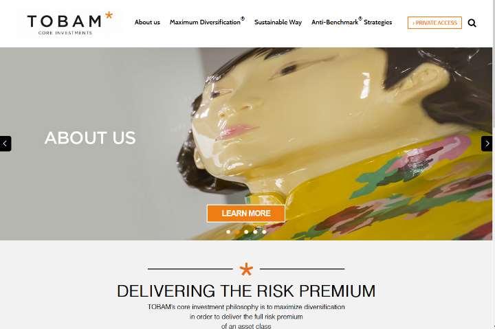 TOBAM New Website TOBAM invites you to explore its new website: www.tobam.