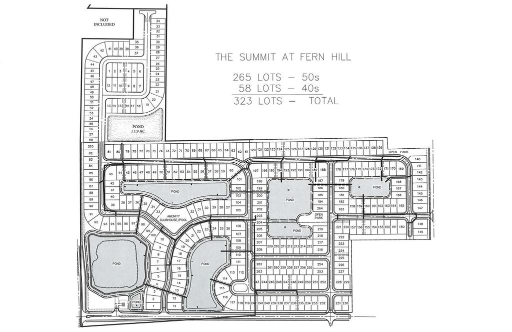 NOT INCLUDED THE SUMMIT AT FERN HILL 265