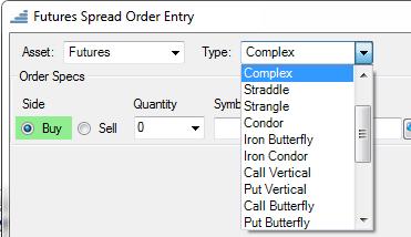 In the field labeled Type:, and defaulted to display Complex, click the down arrow to