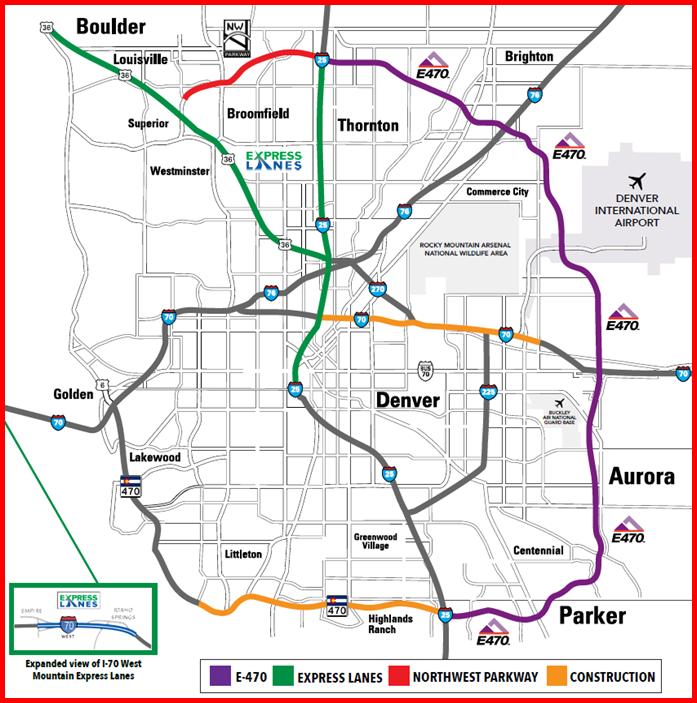 Interoperability in Colorado 16 COLORADO TOLL FACILITIES Toll Roads: