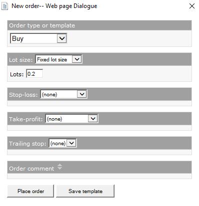 ORDER TEMPLATES You can save a template for orders which you place frequently so that you can reuse them in the future. To save a template:.