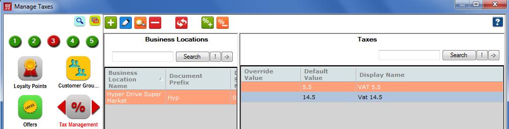 Step3: 8. With Tax Structure you can define a combination of simple taxes that are applied on item.