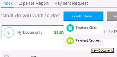 Expense Reports and Payment Requests Creating a Payment Request Creating a Payment Request Use payment requests to have RRH pay vendors directly for items such as dues, memberships, conference