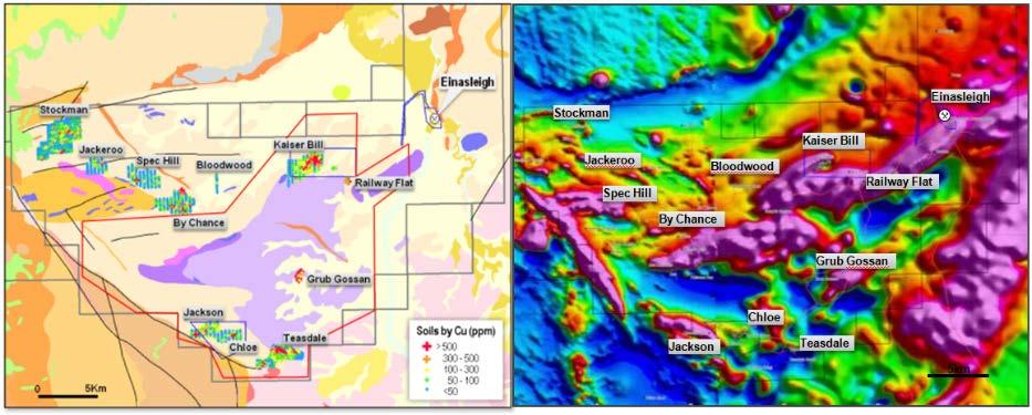 Einasleigh District Exploration (Snow Peak Mining Pty Ltd) Key Priority Targets Kaiser Bill Einasleigh