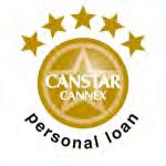 Total Cost Includes interest cost and ongoing cost Pricing Score 70% Features Includes 18 different categories Feature Score 30% DESCRIPTION CANSTAR CANNEX personal loan star ratings TM WEIGHTINGS