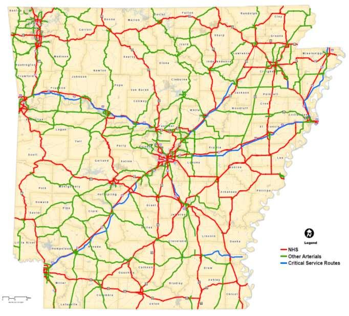 Arkansas Primary Highway Network Critical
