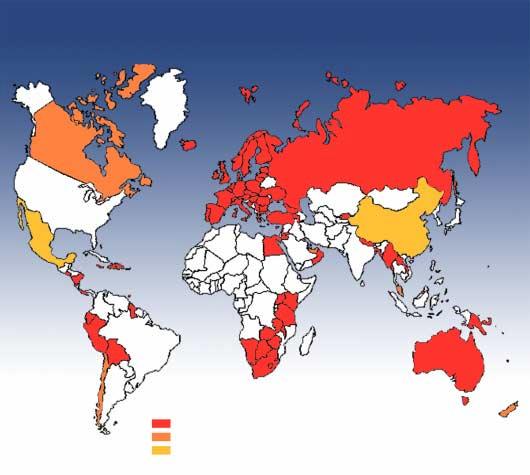 The world is getting smaller IFRSs Around the World! 92 countries have approved IFRS! Russia, Australia, EU are in!