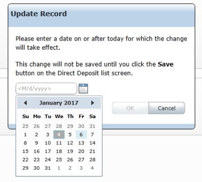 Step 12: Select an Effective Date Choose an effective date.