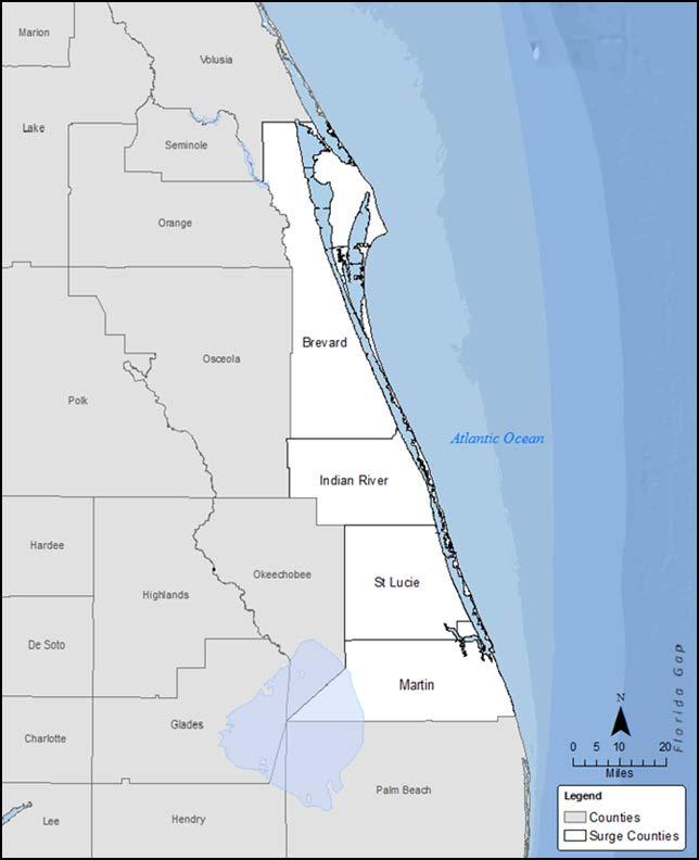 Project Area East Coast Central Florida (ECCFL) Study