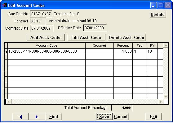 Account Information When preparing your budget, in addition to salary and benefit amounts, the appropriate account codes to be associated with those expenses must be identified.