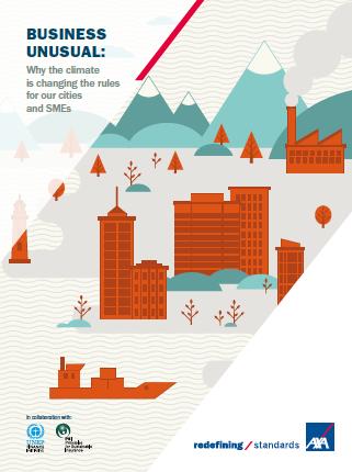 AXA-PSI international climate resilience survey of cities & SMEs Over 40 city/urban leaders (e.g.