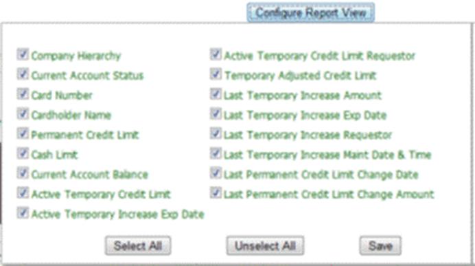 Click PRINT to print the report. 5. Click Configure Report View to change which columns are displayed. 6.