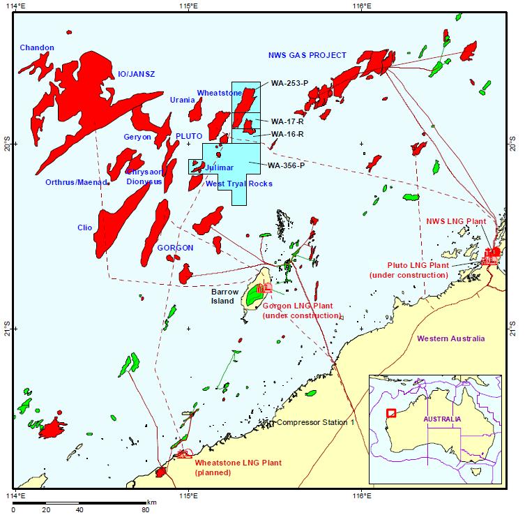 Balnaves FPSO for Apache Corporation (Australia) Location Contact Duration Production (bopd) The Balnaves WA-49-L block is in a separate reservoir in the Triassic Mungaroo formation, located next to
