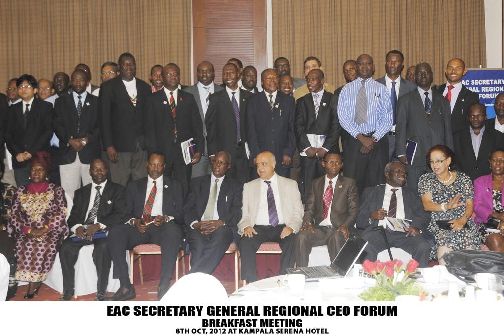 CONTINUATION OF EAC SECRETARY GENERAL WITH CEOs IN UGANDA.