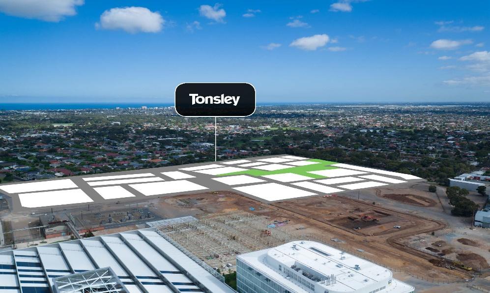 hectares of open space» Sold approximately 1,600 dwellings to date» More than 4,200 dwellings remaining» Expected settlement period FY12 FY33 Tonsley - SA» 11 hectare site located 9 km south west of