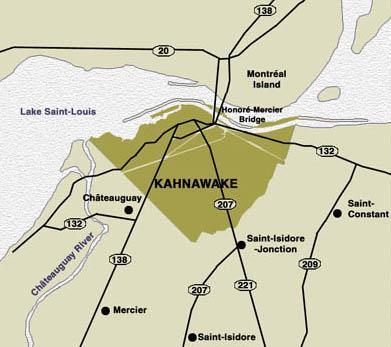 Background on Kahnawake Located on south shore of Montreal Always a strong economic base Land tenure for most part is CP
