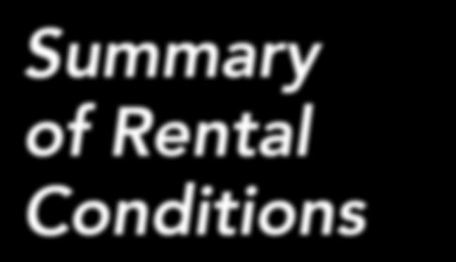 Your safety and security are our greatest concern, so to assist you in making your holiday a great experience, it is important for you to carefully read the Summary of Rental Conditions.
